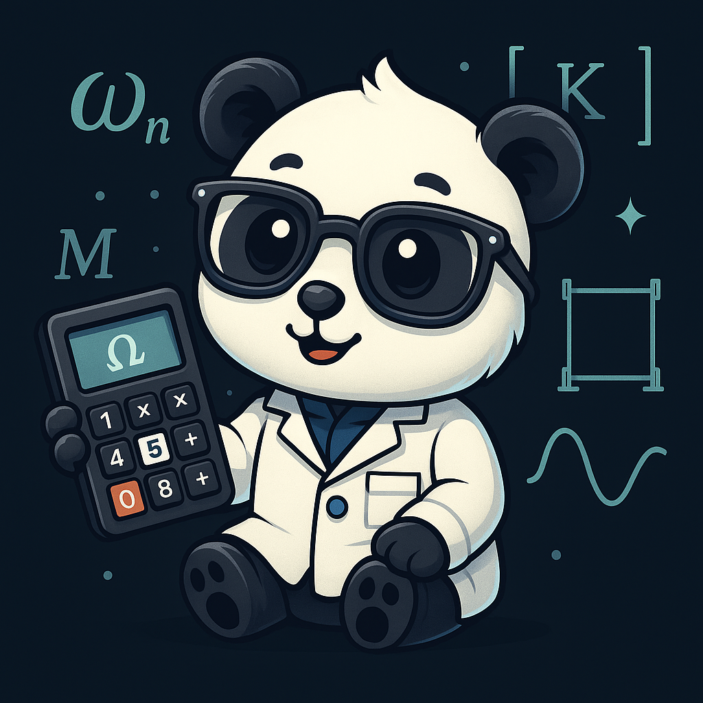 Frame natural frequency calculator